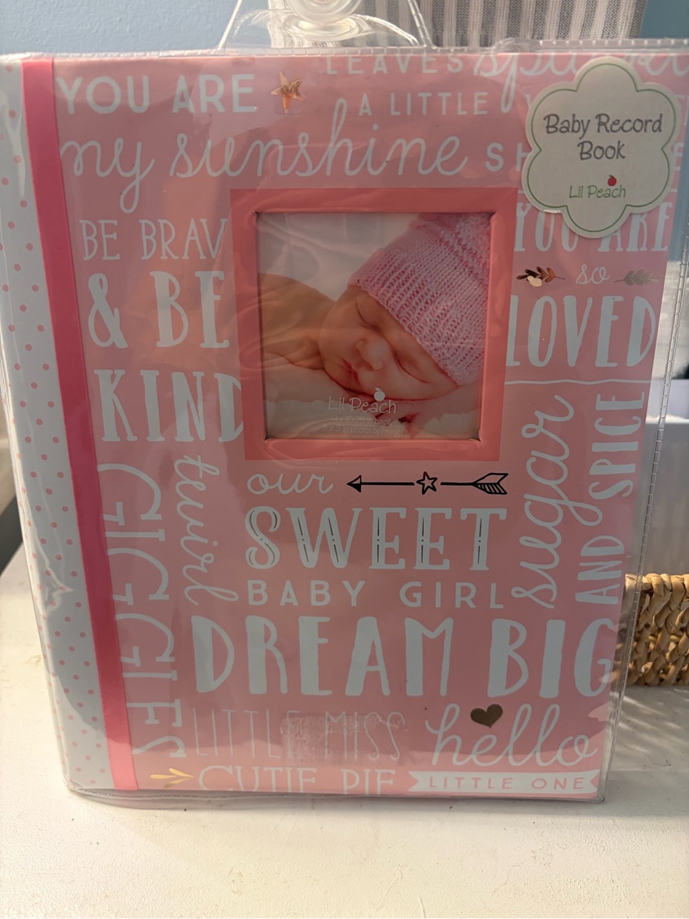 Lil Peach Baby Girl Record Book NEW